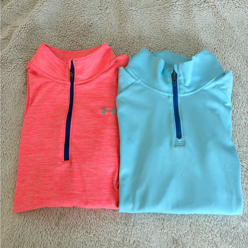 Set of two- Girls Under Armour lightweight pullovers size Youth XL